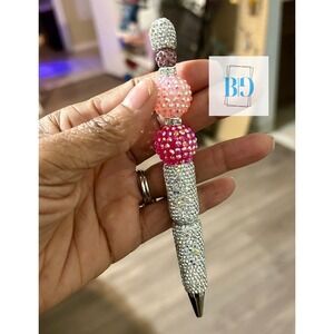 Handmade pen, sparkly rhinestone fancy pen Princess